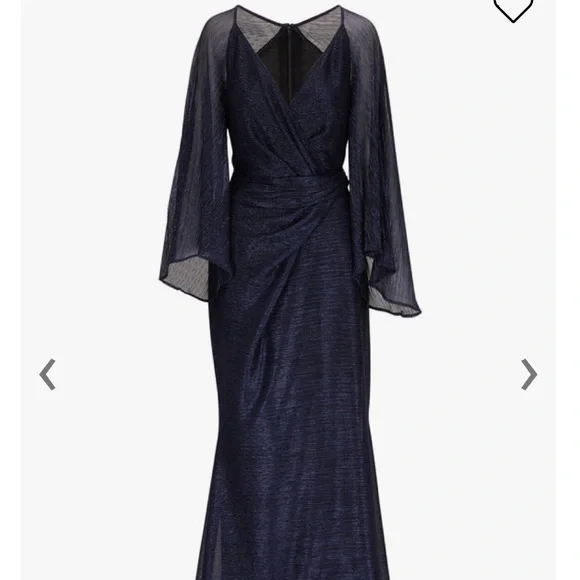 Talbot Runhof | Dresses | Talbot Runhof Navy Evening Gown Size | Poshmark